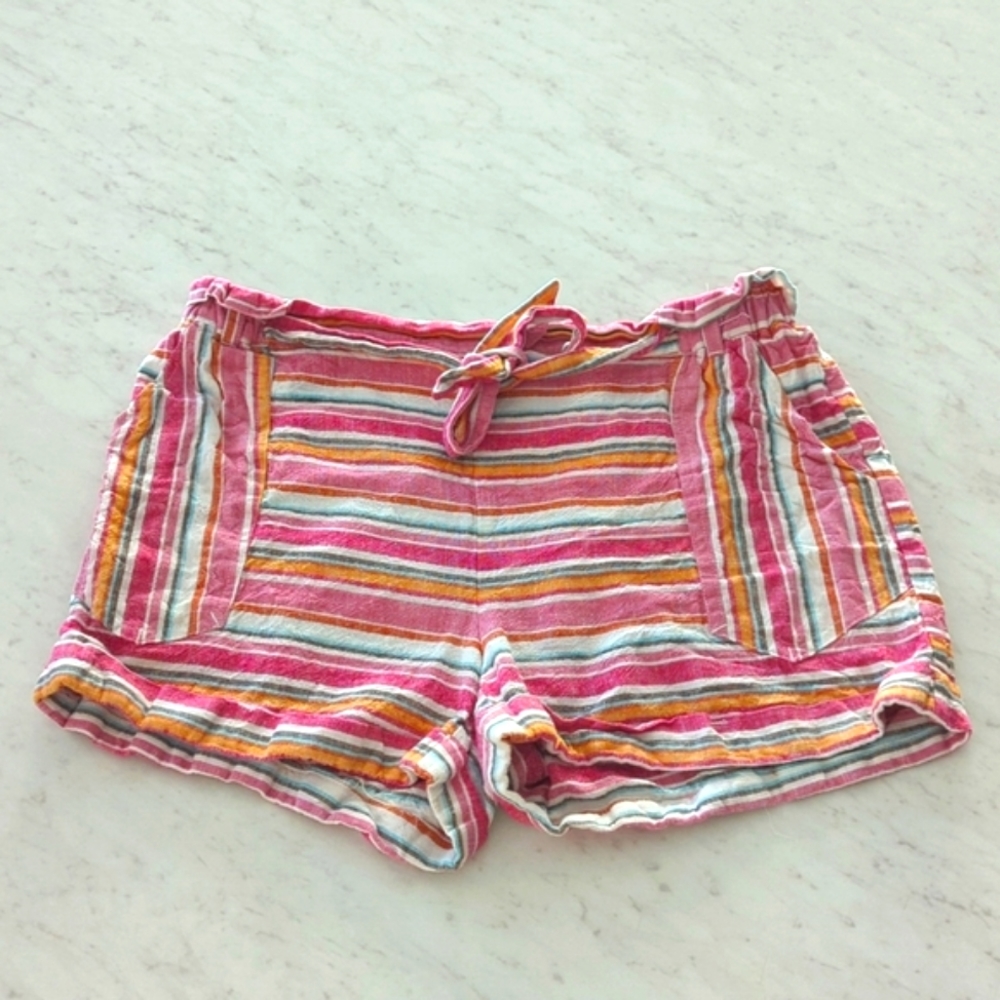 🌿LINEN STRIPED SHORTS🌿 - Picture 1 of 4
